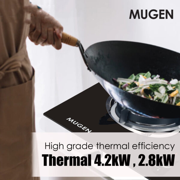 MUGEN Tempered Glass Built In Gas Hob / Tabletop Gas Cooker (7kW)