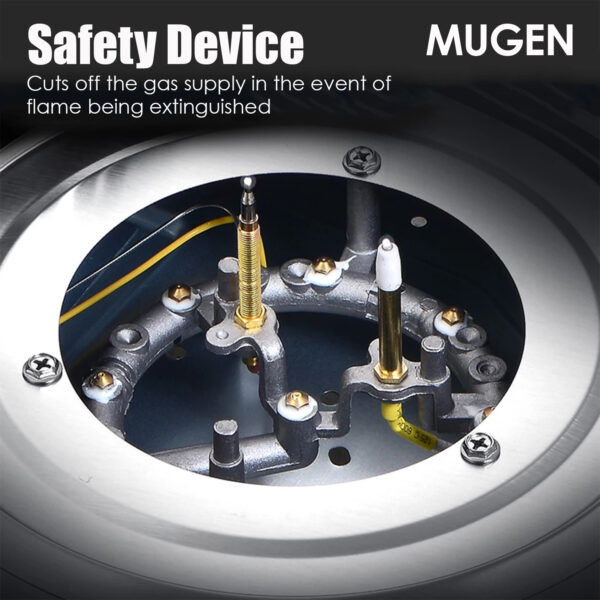 MUGEN Tempered Glass Built In Gas Hob / Tabletop Gas Cooker (7kW)