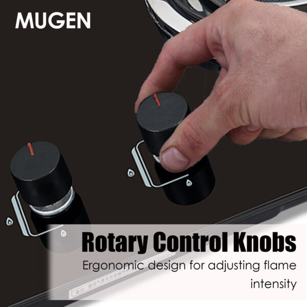 MUGEN Tempered Glass Built In Gas Hob / Tabletop Gas Cooker (7kW)