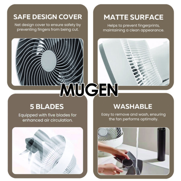 MUGEN Wall Circulator Fan 10"