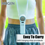 MUGEN Handheld Rechargeable Mini Foldable Portable Fan With Digital Display
