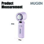MUGEN Handheld Rechargeable Mini Foldable Portable Fan With Digital Display