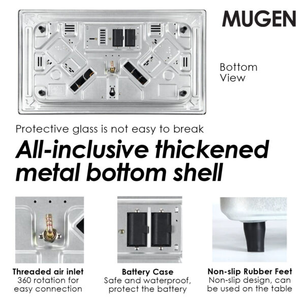 MUGEN Stainless Steel Built In Gas Hob / Tabletop Gas Cooker (10kW)