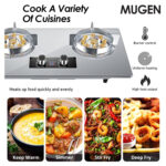 MUGEN Stainless Steel Built In Gas Hob / Tabletop Gas Cooker (10kW)