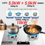 MUGEN Stainless Steel Built In Gas Hob / Tabletop Gas Cooker (10kW)
