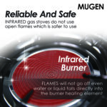 MUGEN Hybrid Stainless Steel Double Standing Gas Cooker