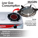 MUGEN Hybrid Stainless Steel Double Standing Gas Cooker
