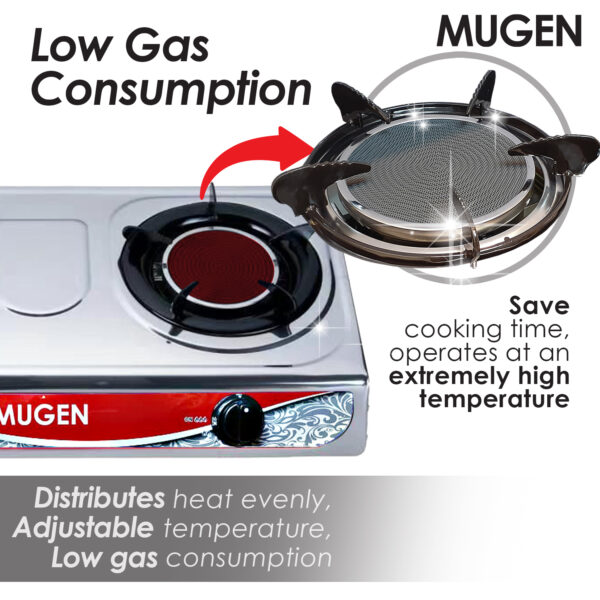 MUGEN Hybrid Stainless Steel Double Standing Gas Cooker