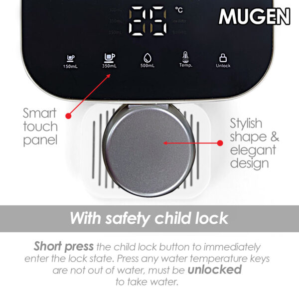 MUGEN Instant Hot Water Dispenser With Filter (3L)